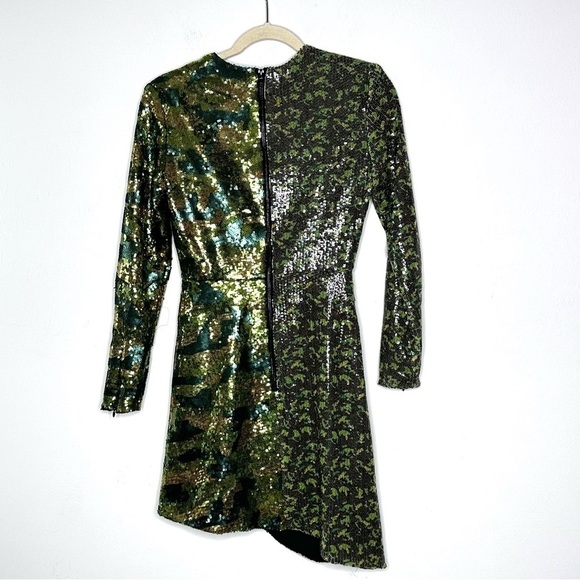 Topshop x Halpern Camo Sequin Dress 2 - Picture 7 of 7